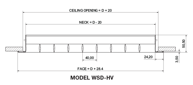 Double Deflection Register – Removable Core