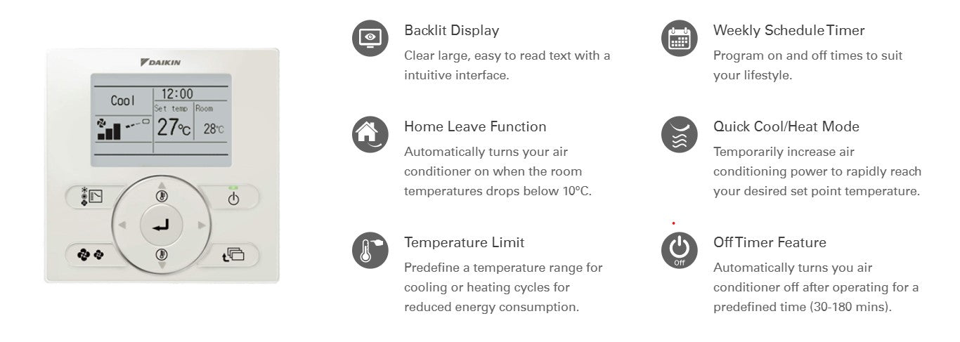 Take Control of Your Comfort with the Daikin Wired Remote Controller BRC1E63 – Perfect for Effortless Temperature Management