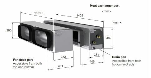 Mitsubishi Electric PEAM100HAAYKIT 10.0kW Ducted Air Conditioner System – 3 Phase