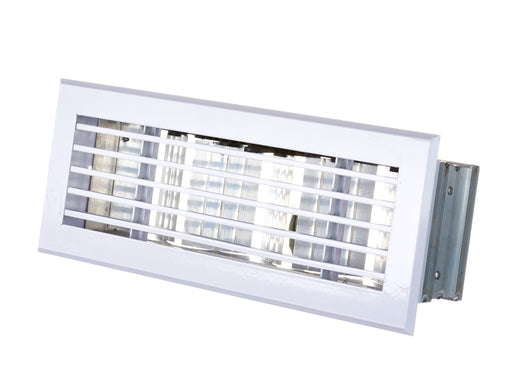 Airform Linear Bar Floor Register White 300mm x 100mm
