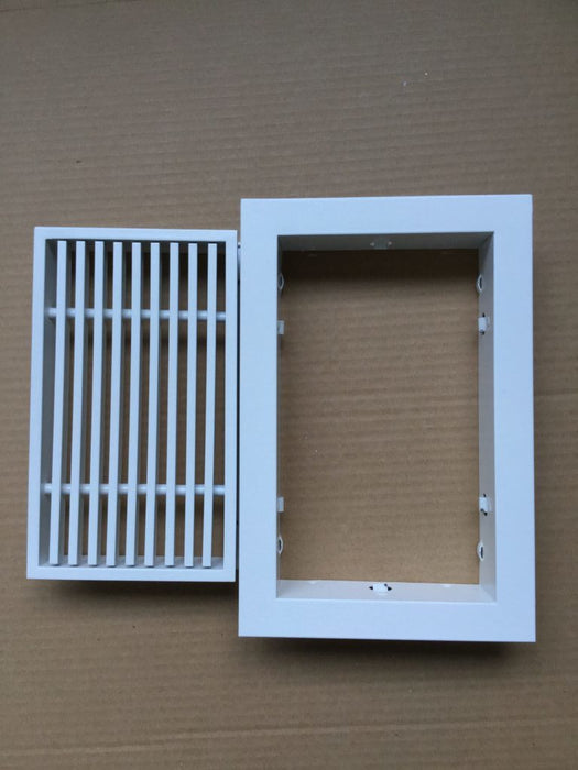 White Bar Grille Removable Core RMC Outlet Diffuser Vent for Ducted Supply Air Con Fitting HVAC