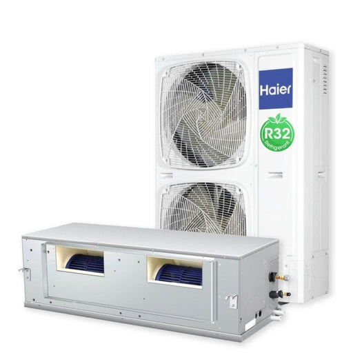 Haier 12.5kW ducted reverse cycle air conditioner, Compact Outdoor, model AD125S2SH5FA-CP-SET, official Polyaire product image
