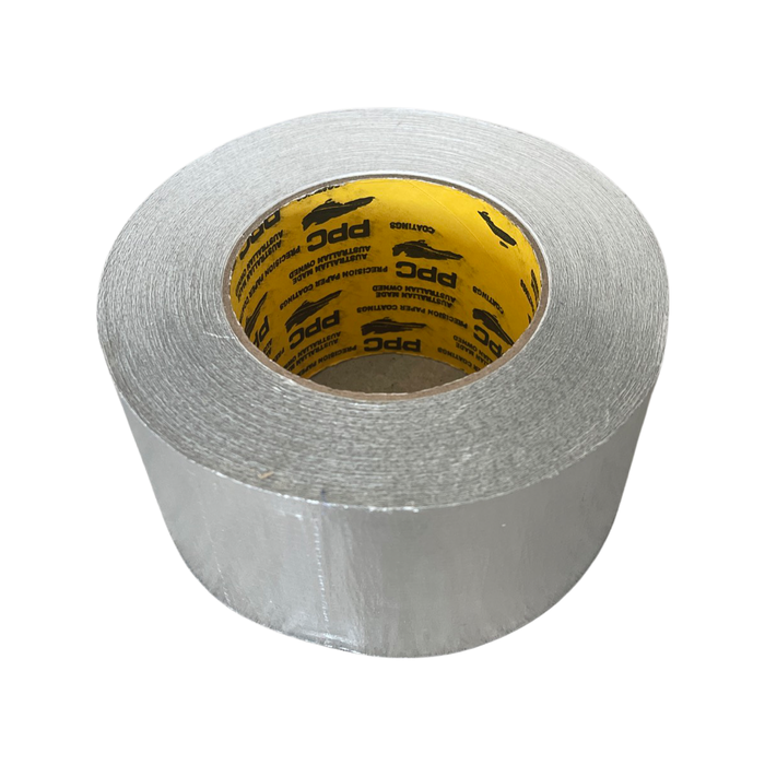 PPC Reinforced Aluminium Foil Tape 72mm x 50M High Strength Aussie Made