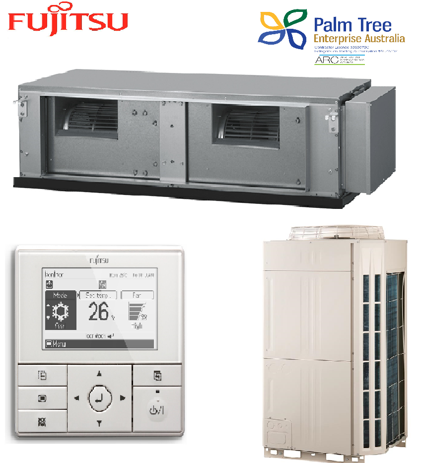 Fujitsu ARTC90LATU 25.0 kW 3 Phase high static Ducted Inverter Air Con ...